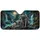 Moonlit Gray Wolves Waterfall Wilderness Scene For Outdoor Adventure Lovers And Campers Car Sunshade - 3