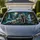 Moonlit Gray Wolves Waterfall Wilderness Scene For Outdoor Adventure Lovers And Campers Car Sunshade - 1