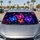 Neon Butterfly Glow With Midnight Navy Aura For Bold Night Drive Style Lovers And Dreamers Car Sunshade - 4
