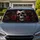 Gothic Skull With Crimson Roses Dark Romantic Decor For Metalhead Horror Fans And Goths Car Sunshade - 1