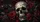 Gothic Skull With Crimson Roses Dark Romantic Decor For Metalhead Horror Fans And Goths Car Sunshade - 6