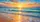 Ocean Sunrise Coastal Seascape With Turquoise Waves For Beach Lovers And Summer Travel Car Sunshade - 6