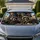 Whimsical Raccoon Road Trip Crew With Popcorn And Mushroom Meadow For Travel Fans Car Sunshade - 1