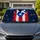 Distressed Puerto Rican Flag PR Stars For Boricua Pride And Parade Celebration Days Car Sunshade - 1