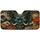 Japanese Hannya Oni Mask With Ukiyo E Waves And Florals For Dark Aesthetic Decor Fans Car Sunshade - 3
