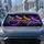 Dragonfly Faith Hope Love Believe Purple Night Sky Spiritual Interior Decor For Women Car Sunshade - 2