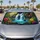 Tropical Waterfall And Blooming Flowers For Summer Road Trips And Nature Lovers Everywhere Car Sunshade - 4