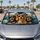 Fun Happy Dachshund Road Trip Dogs With Sunglasses For Family Travel And Dog Lovers Car Sunshade - 5