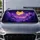 Pixel Purple Full Moon Mountain Clouds For Fantasy Night Drive Gamers And Campers Car Sunshade - 5