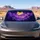 Pixel Purple Full Moon Mountain Clouds For Fantasy Night Drive Gamers And Campers Car Sunshade - 4