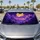 Pixel Purple Full Moon Mountain Clouds For Fantasy Night Drive Gamers And Campers Car Sunshade - 2