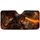 Fire Breathing Black Dragon Fantasy Battlefield Scene For Dark Gothic Adventure Fans Car Sunshade - 3
