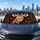 Realistic Giraffe Portrait With Bold Safari Spots For Wildlife Lovers And Road Trips Car Sunshade - 5