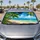 Tropical Beach Coconut Palms And Turquoise Ocean For Summer Road Trip Vibes And Getaways Car Sunshade - 2