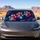 Colorful Dog Paw Splatter Art For Pet Lovers, Bold Road Trip Style And Animal Rescue Gift Car Sunshade - 4
