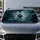 Shattered Glass Stone Impact Dark Teal Icy Cracks For Bold Daily Drive Style Fans Car Sunshade - 5