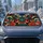 Japanese Oni Mask With Teal Waves And Red Flames For JDM Street Style Decor Fans Car Sunshade - 2