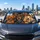 Six Dachshund Dogs Road Trip Cabin Scene Travel Adventure Gift For Dog Loving Family Car Sunshade - 5