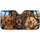 Six Dachshund Dogs Road Trip Cabin Scene Travel Adventure Gift For Dog Loving Family Car Sunshade - 3