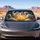 Luminous Fantasy Fox Spirit With Golden Lotus For Mystical Night Aesthetic Decor Fans Car Sunshade - 5