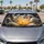 Luminous Fantasy Fox Spirit With Golden Lotus For Mystical Night Aesthetic Decor Fans Car Sunshade - 4