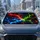 Neon Lightning Cracked Obsidian Volcanic Energy For Gaming Style Road Trip Decor Car Sunshade - 2