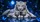White Tiger Mother And Cubs In Moonlit Blue Jungle For Wildlife Lovers And Nature Fans Car Sunshade - 6