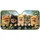 Five Cute Pomeranian Puppies Garden Bokeh UV Heat Blocking Travel Gift For Dog Lovers Car Sunshade - 3