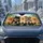 Five Cute Pomeranian Puppies Garden Bokeh UV Heat Blocking Travel Gift For Dog Lovers Car Sunshade - 2