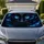 Mystical Black Cat With Electric Blue Eyes Celestial Gothic Style For Cat Lovers Car Sunshade - 1