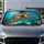 Realistic Sea Turtle Tropical Ocean Reef Scene For Beach Lovers And Coastal Decor Car Sunshade - 5