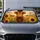 Highland Calf With Sunflowers Pastel Country Meadow Summer Farmhouse Decor Gift Idea Car Sunshade - 5