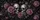Gothic Silver Skulls With Dusty Mauve Roses Dark Floral Decor For Alternative Drivers Car Sunshade - 6