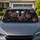 Gothic Silver Skulls With Dusty Mauve Roses Dark Floral Decor For Alternative Drivers Car Sunshade - 1