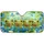 Playful Green Tree Frogs With Blue Butterflies For Cheerful Garden Nature Lovers Car Sunshade - 3