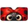 Cute Ladybug Face With Red Beetle Wings For Summer Road Trips For Kids And Nature Lovers Car Sunshade - 3