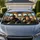 Safari Chimpanzees With Giraffes In Desert Cabin For Funny Road Trip Travel Lovers Car Sunshade - 1