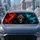 Hooded Grim Reaper Skull With Flaming Eyes For Dark Fantasy Daily Commuter Style Car Sunshade - 2