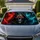 Hooded Grim Reaper Skull With Flaming Eyes For Dark Fantasy Daily Commuter Style Car Sunshade - 1