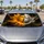 Celestial Sun And Moon Faces With Stars For Mystical Road Trips And Cosmic Decor Car Sunshade - 4