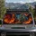Fierce Turquoise Dragon Head In Fiery Cavern For Fantasy Lovers And Road Trip Style Car Sunshade - 2