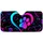Neon Paw Heart Emblem On Black For Pet Lover Road Trips And Daily Drives Animal Fans Car Sunshade - 3