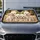 Four Fluffy White Puppies On Tan Bench For Cozy Road Trips And Small Dog Lovers Car Sunshade - 4