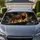 Majestic Lion On Black Rock With Smoky Night Drama For Road Trip Wildlife Safari Fans Car Sunshade - 1
