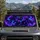 Glowing Violet Mystic Dragon With Cyan Magic Flames For Fantasy Fans And Night Gamers Car Sunshade - 2
