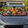 Funky Chickens In Tropical Jungle Flowers For Whimsical Summer Road Trips For Families Car Sunshade - 1