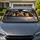 Realistic Cats Driving Silver Sedan Road Trip Decor For Pet Lovers And Commuters Car Sunshade - 1