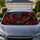 Fierce Black And Red Dragon With Flames Dark Fantasy Style For Goth Metal Fans Gift Car Sunshade - 1