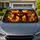 Rustic Christian Cross With Crown Of Thorns And Crimson Cloth For Easter Faith Decor Car Sunshade - 1