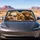 Funny Highland Cow Herd Road Trip Cabin Decor For Summer Travel And Commuter Families Car Sunshade - 4